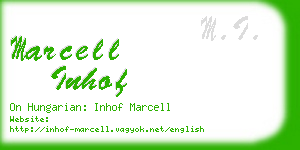 marcell inhof business card